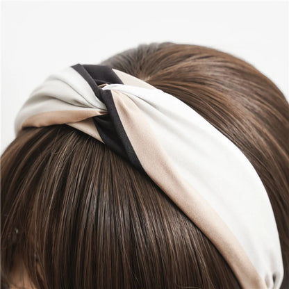 Elegant Simple Style Color Block Cloth Printing Hair Band