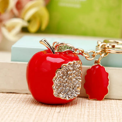 Elegant Simple Style Color Block Metal Inlay Rhinestones Women'S Keychain