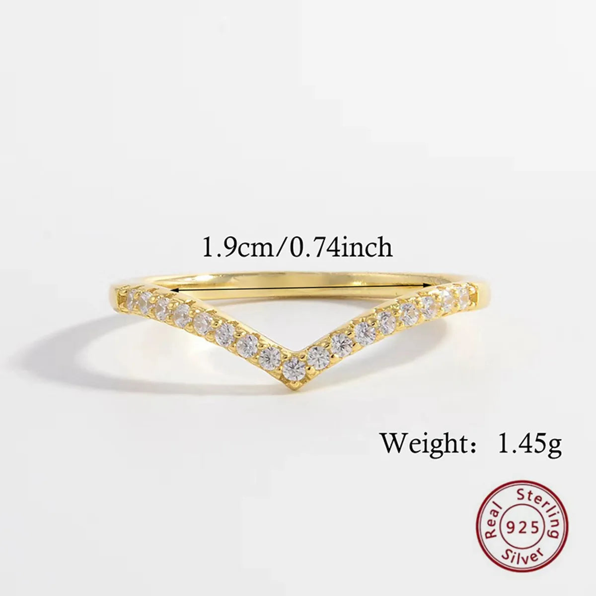 Elegant Simple Style Color Block Sterling Silver Plating Inlay Zircon 14k Gold Plated Rose Gold Plated White Gold Plated Rings