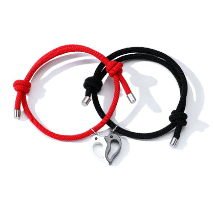 Elegant Simple Style Dolphin Alloy Plating Valentine's Day Couple Bracelets