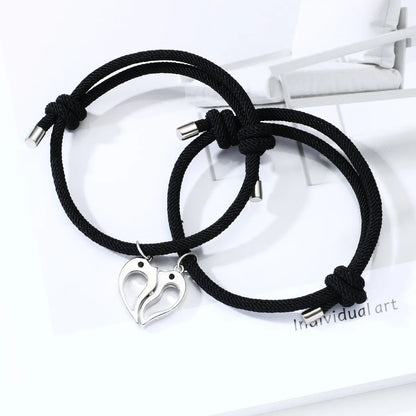 Elegant Simple Style Dolphin Alloy Plating Valentine's Day Couple Bracelets