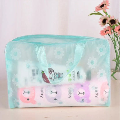 Elegant Simple Style Floral PVC Storage Bag Makeup Bags