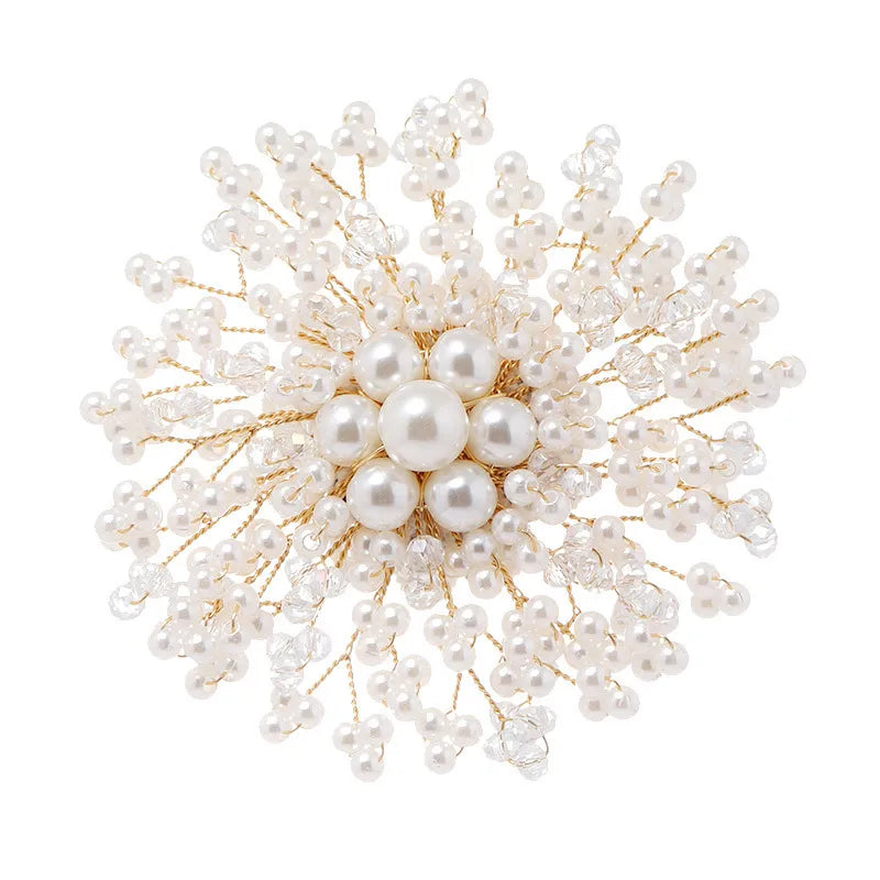 Elegant Simple Style Flower Artificial Crystal Imitation Pearl Alloy Unisex Brooches