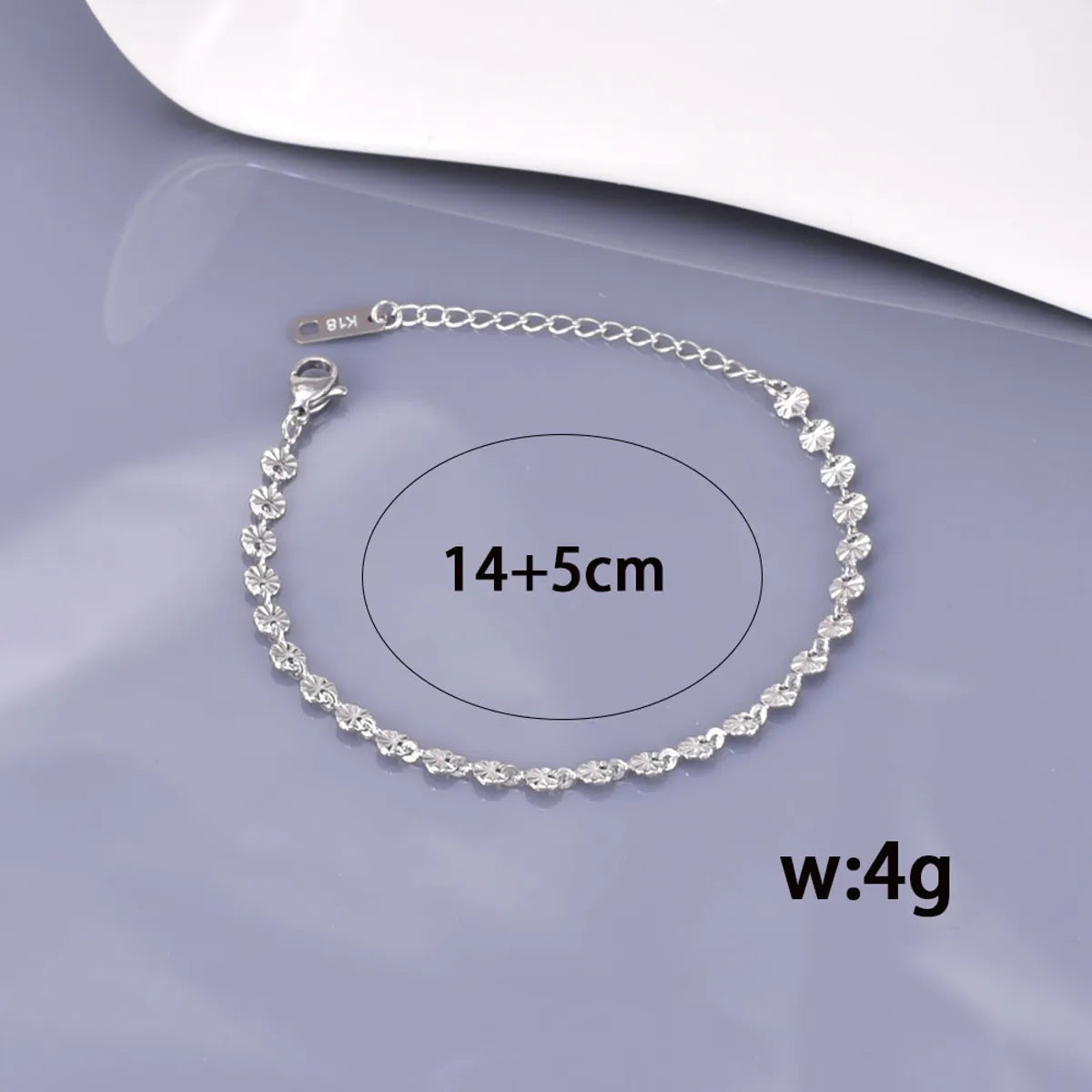 Elegant Simple Style Geometric 304 Stainless Steel Titanium Steel 18K Gold Plated Bracelets In Bulk