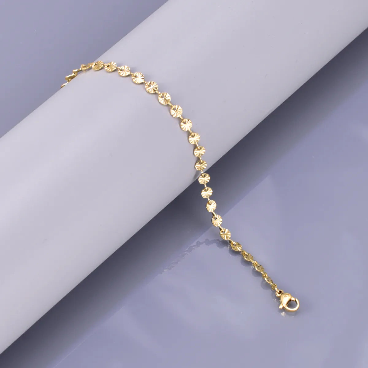 Elegant Simple Style Geometric 304 Stainless Steel Titanium Steel 18K Gold Plated Bracelets In Bulk