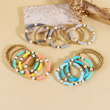 Elegant Simple Style Geometric Alloy Plastic Wholesale Bracelets