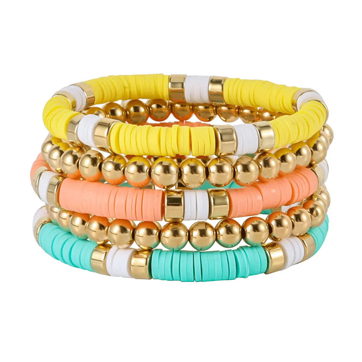 Elegant Simple Style Geometric Alloy Plastic Wholesale Bracelets