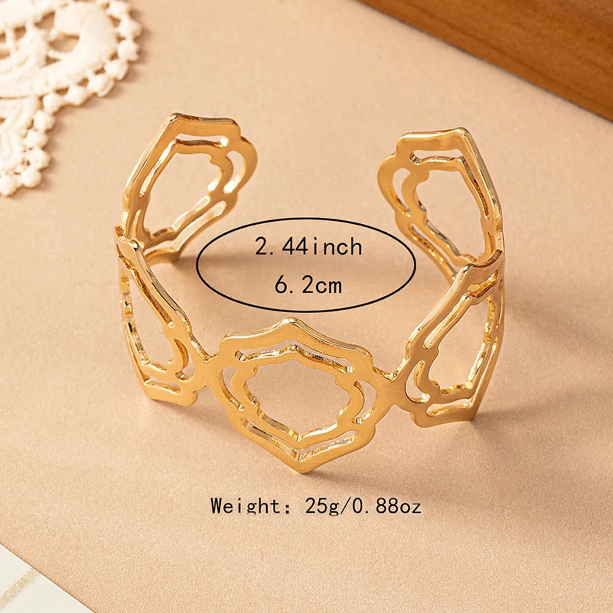 Elegant Simple Style Geometric Alloy Wholesale Bangle