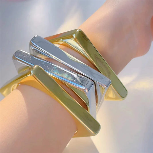 Elegant Simple Style Geometric Resin Women's Bangle