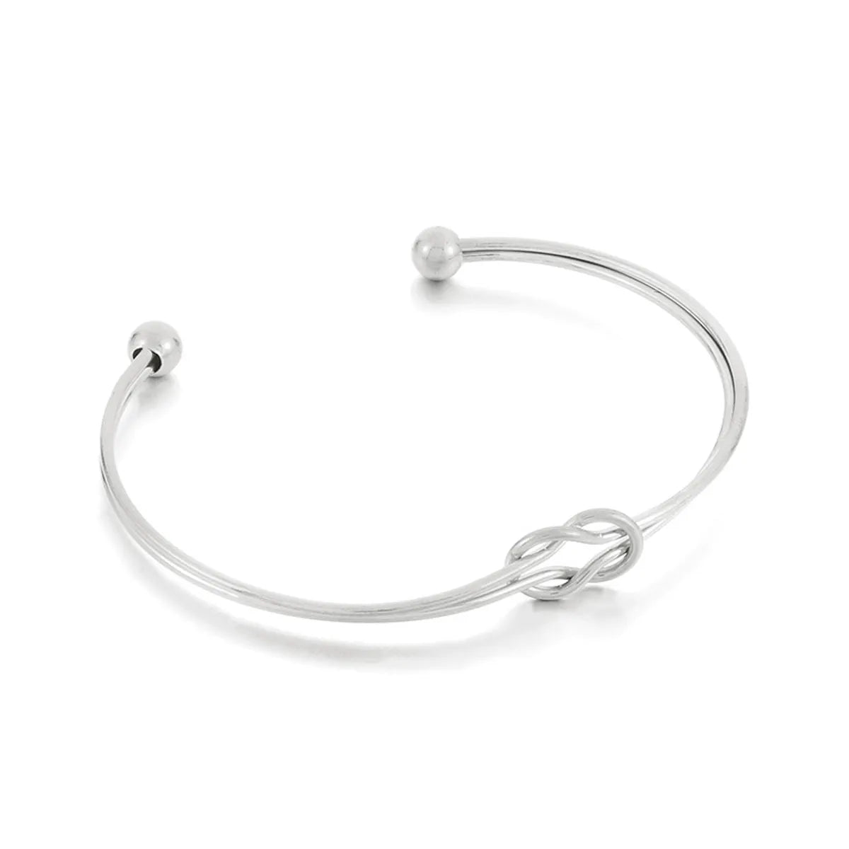 Elegant Simple Style Geometric Stainless Steel Plating Bangle