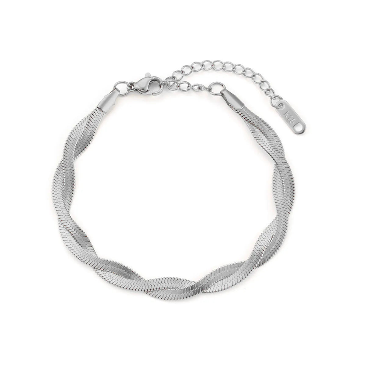 Elegant Simple Style Geometric Titanium Steel Plating Bracelets