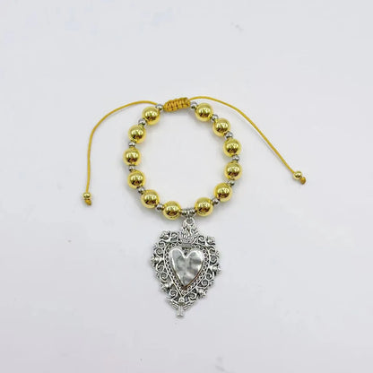 Elegant Simple Style Heart Shape Alloy Wholesale Bracelets