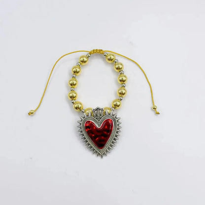 Elegant Simple Style Heart Shape Alloy Wholesale Bracelets