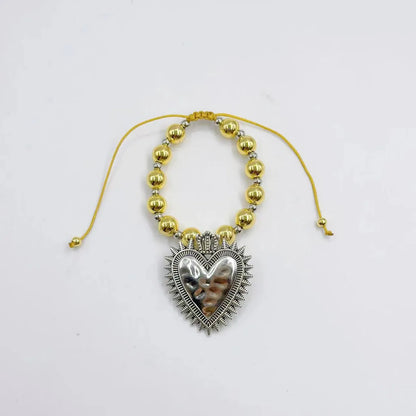 Elegant Simple Style Heart Shape Alloy Wholesale Bracelets