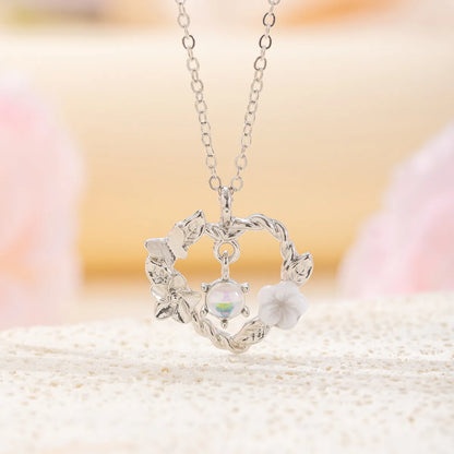 Elegant Simple Style Heart Shape Diamond Alloy Wholesale Pendant Necklace