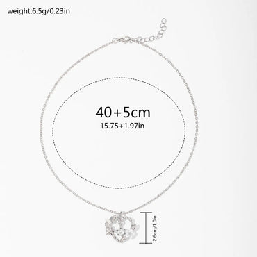 Elegant Simple Style Heart Shape Diamond Alloy Wholesale Pendant Necklace