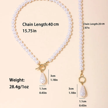 Elegant Simple Style Pearl Alloy Plastic Zinc Women's Jewelry Set