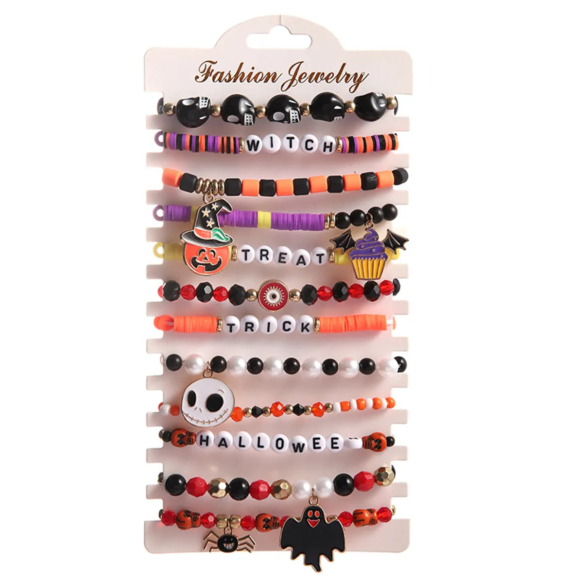 Elegant Simple Style Pumpkin Spider Alloy Soft Clay Wholesale Bracelets