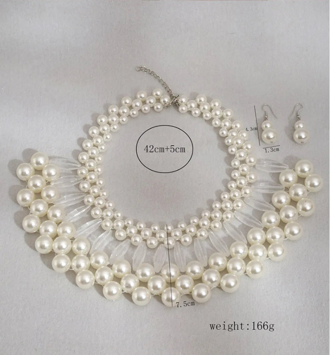 Elegant Simple Style Round Imitation Pearl Alloy Women'S Jewelry Set