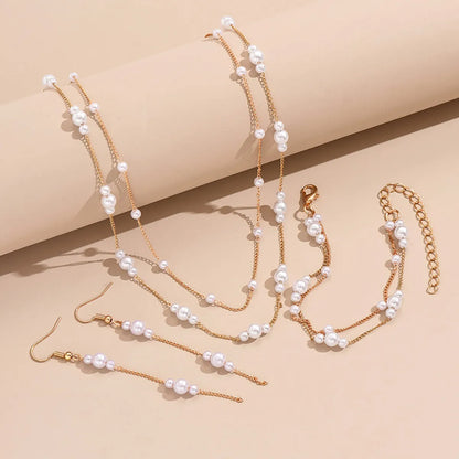 Elegant Simple Style Round Resin Beaded Women'S Jewelry Set