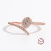 Elegant Simple Style Snake Sterling Silver Plating Inlay Zircon 14k Gold Plated Rose Gold Plated White Gold Plated Rings