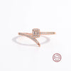 Elegant Simple Style Snake Sterling Silver Plating Inlay Zircon 14k Gold Plated Rose Gold Plated White Gold Plated Rings