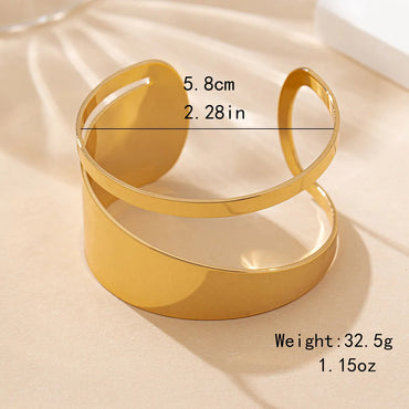 Elegant Simple Style Solid Color 201 Stainless Steel Bangle In Bulk