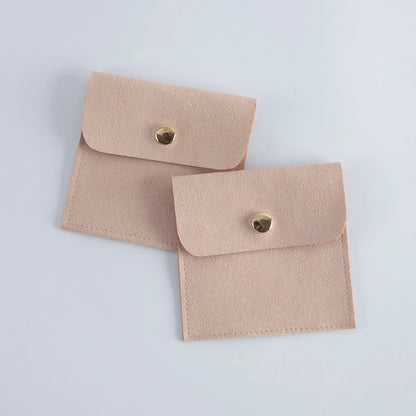 Elegant Simple Style Solid Color Flannel Jewelry Packaging Bags