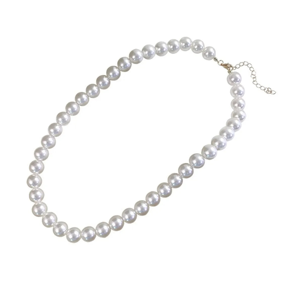 Elegant Simple Style Solid Color Artificial Pearls Imitation Pearl Wholesale Necklace