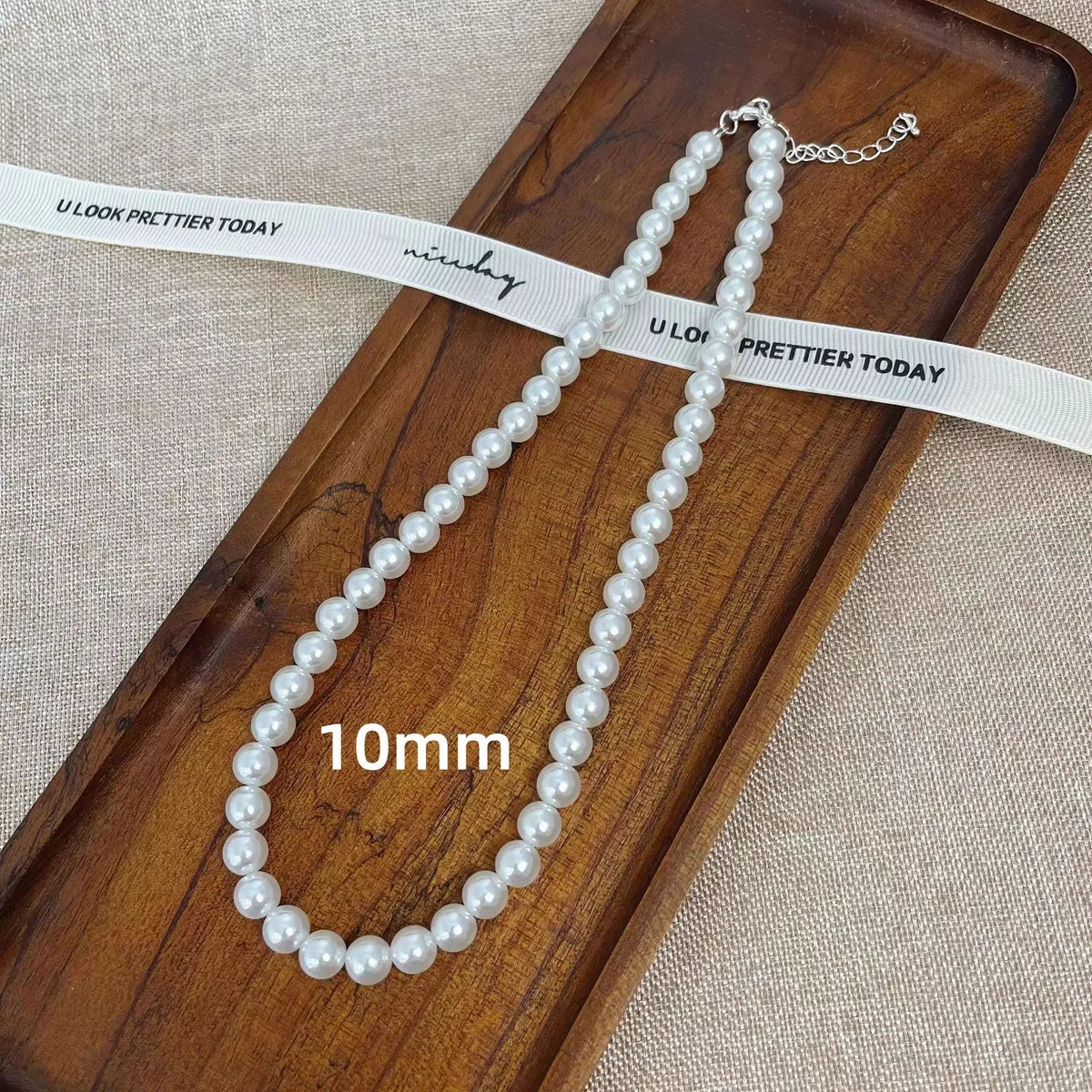 Elegant Simple Style Solid Color Artificial Pearls Imitation Pearl Wholesale Necklace