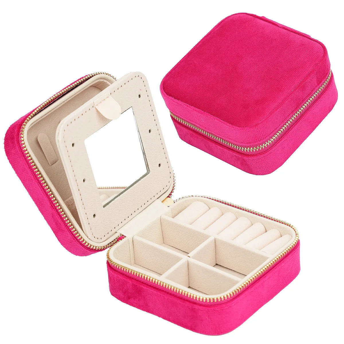 Elegant Simple Style Solid Color Jewelry Boxes