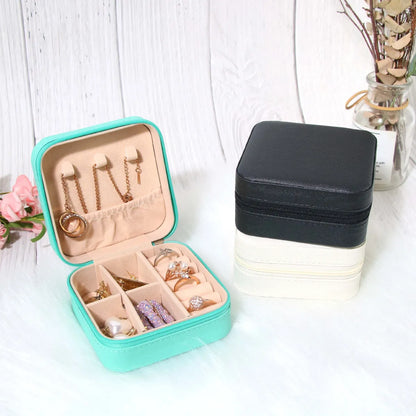 Elegant Simple Style Solid Color Pu Leather Jewelry Boxes