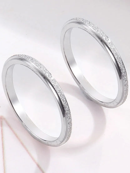 Wholesale Jewelry Elegant Simple Style Solid Color 201 Stainless Steel Rings