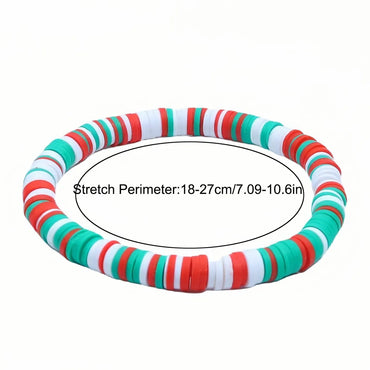 Elegant Simple Style Streetwear Santa Claus Plastic Soft Clay Wholesale Bracelets