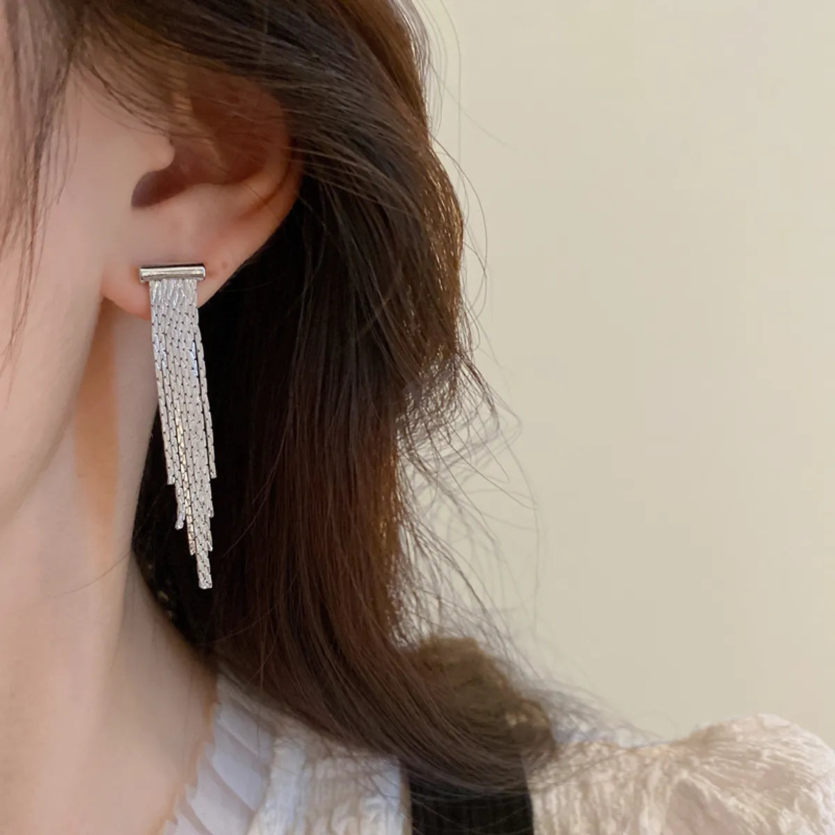 Elegant Simple Style Tassel Alloy Women'S Drop Earrings