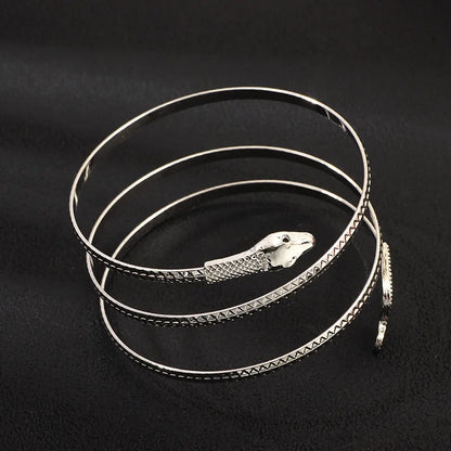 Elegant Snake Alloy Plating Unisex Bangle