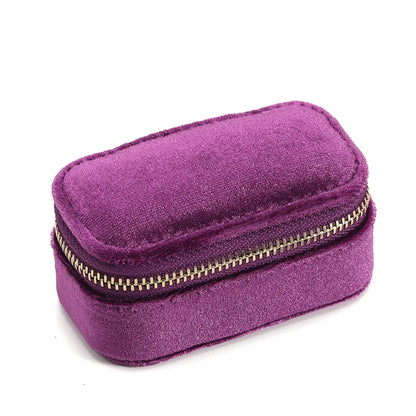 Elegant Solid Color Flannel Jewelry Boxes