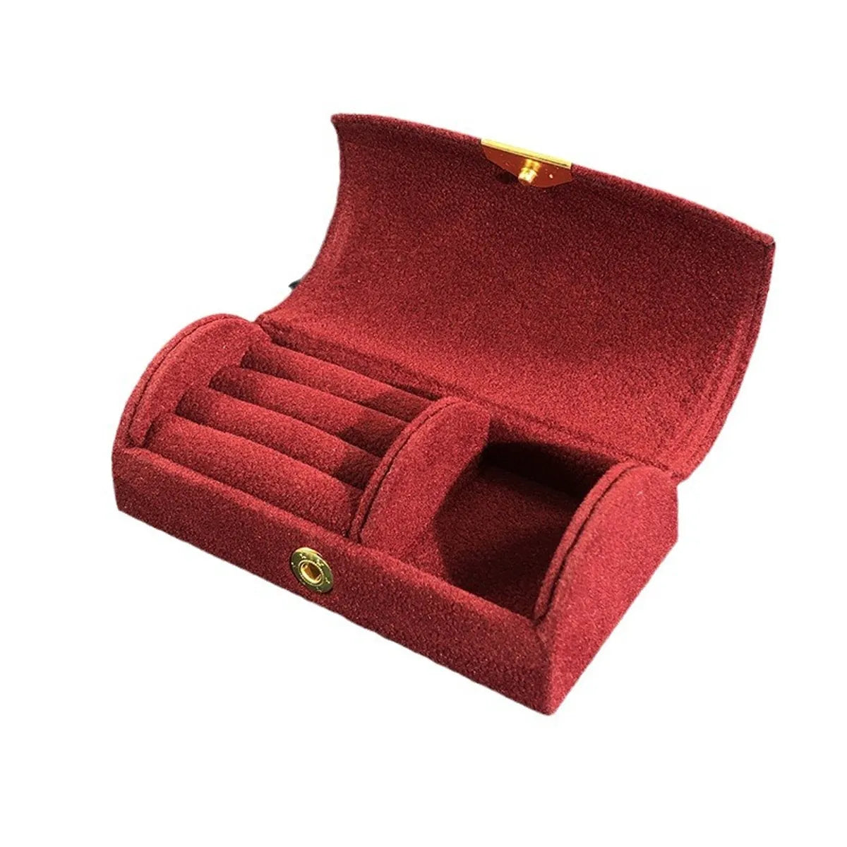 Elegant Solid Color Flannel Jewelry Boxes