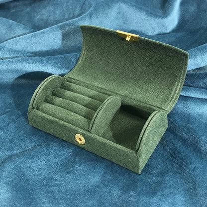 Elegant Solid Color Flannel Jewelry Boxes