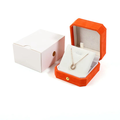 Elegant Solid Color Flannel Wholesale Jewelry Boxes