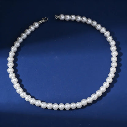 Elegant Solid Color Imitation Pearl Women'S Necklace