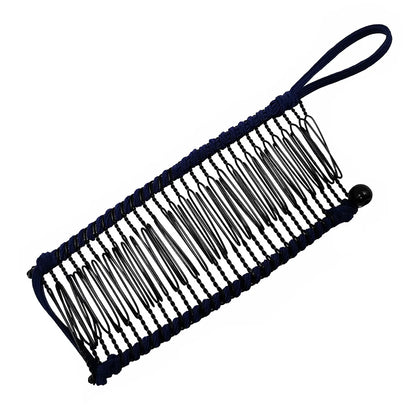 Elegant Solid Color Metal Insert Comb