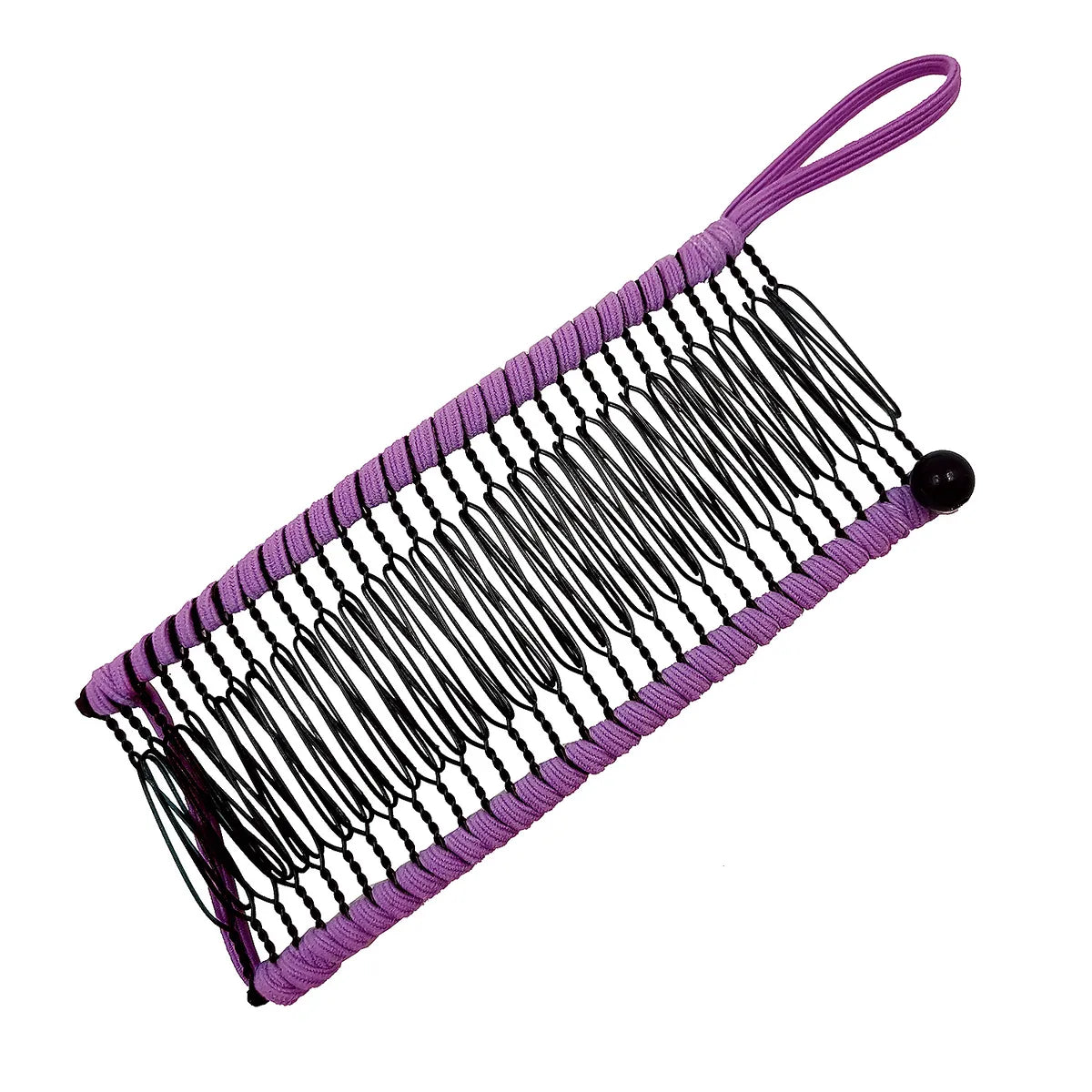 Elegant Solid Color Metal Insert Comb