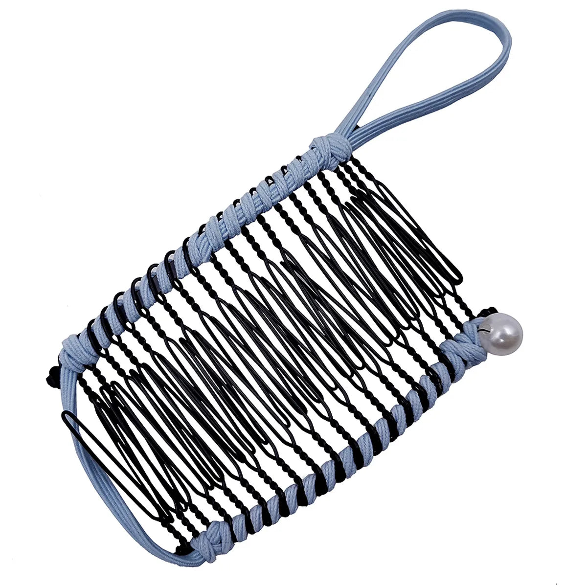 Elegant Solid Color Metal Insert Comb