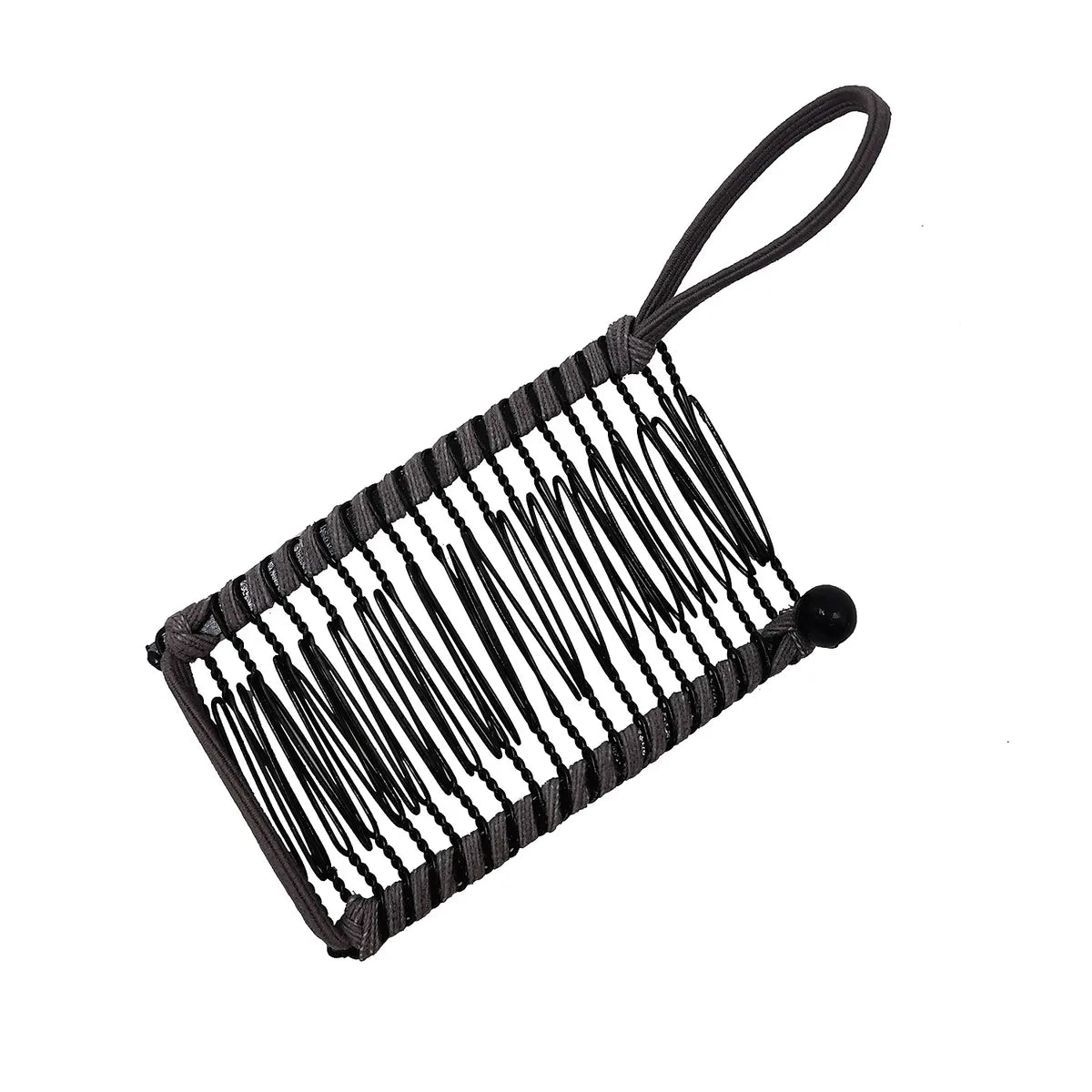 Elegant Solid Color Metal Insert Comb