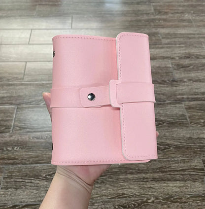 Elegant Solid Color Pu Leather Jewelry Bag