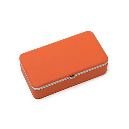 Elegant Solid Color Pu Leather Jewelry Boxes