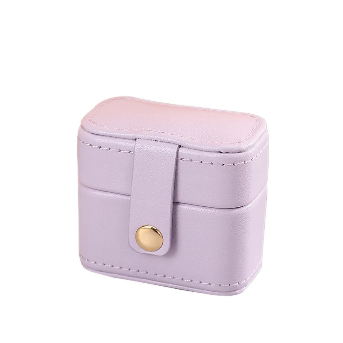 Elegant Solid Color Pu Leather Jewelry Boxes