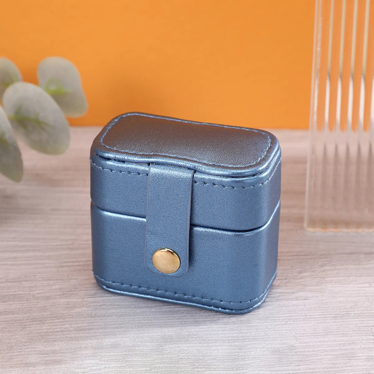 Elegant Solid Color Pu Leather Jewelry Boxes