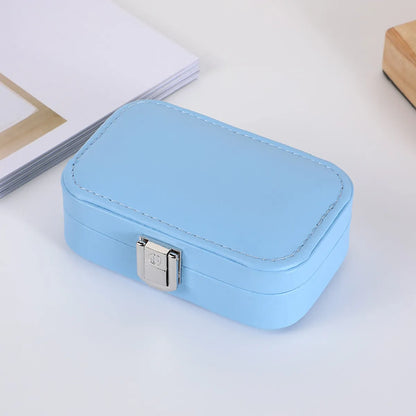 Elegant Solid Color Pu Leather Jewelry Boxes